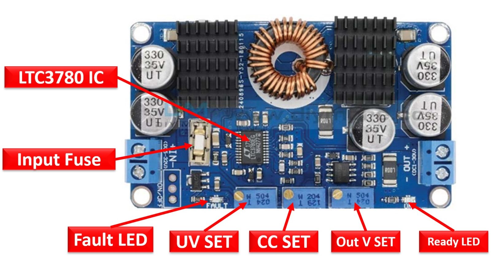 DC TO DC BUCK BOOST CONVERTER 10A LTC3780